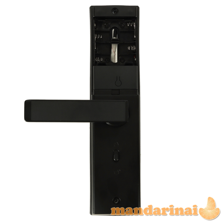 Pirštų atspaudų kodo derinio durų rankenos kortelė juoda