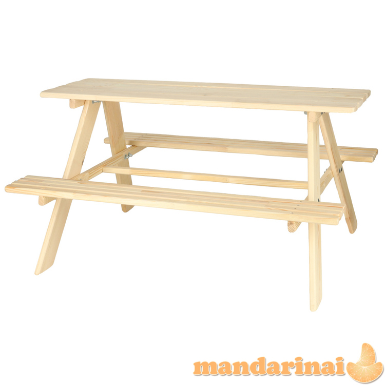 Sodo komplekto stalas + 2 suolai