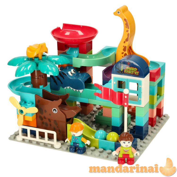 Kūrybinių blokų kamuoliukų tako dinozaurų parkas 121sz 2