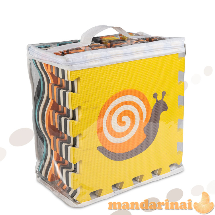 Putplasčio dėlionė kūdikių maniežo kilimėlis 25el ko folija 1