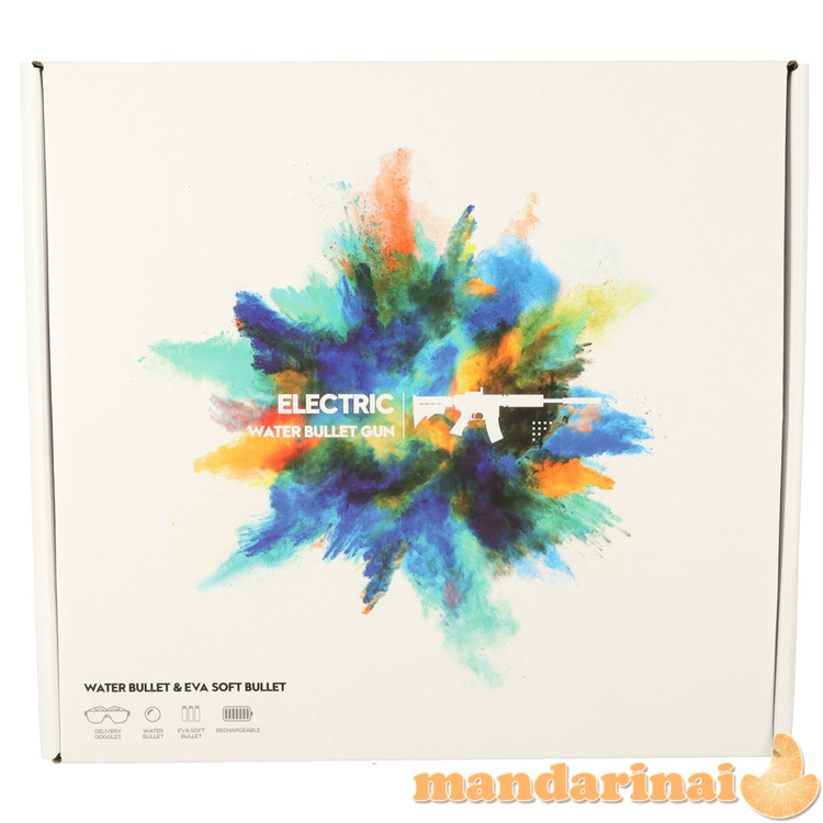 Gelinio rutulinio pistoleto vandens šautuvo akumuliatoriaus maitinimo USB + akiniai 550vnt. 7-8 mm