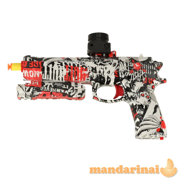 Gelinio rutulinio pistoleto vandens šautuvo akumuliatoriaus maitinimo USB + akiniai 550vnt. 7-8 mm