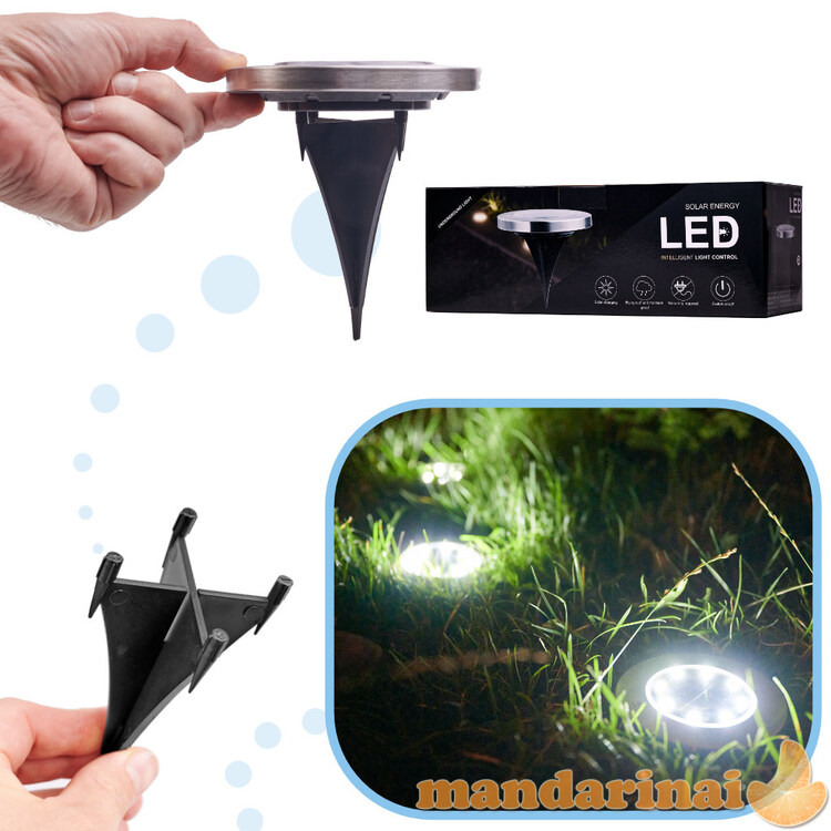 Saulės sodo LED žemės invazijos lempa 12vnt 1