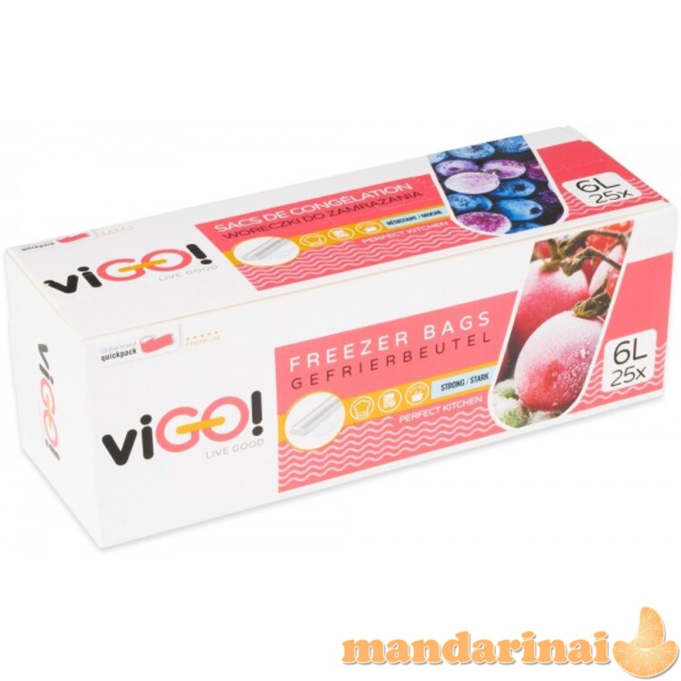 Maišeliai šaldymui 6L 25vnt plėšomi box