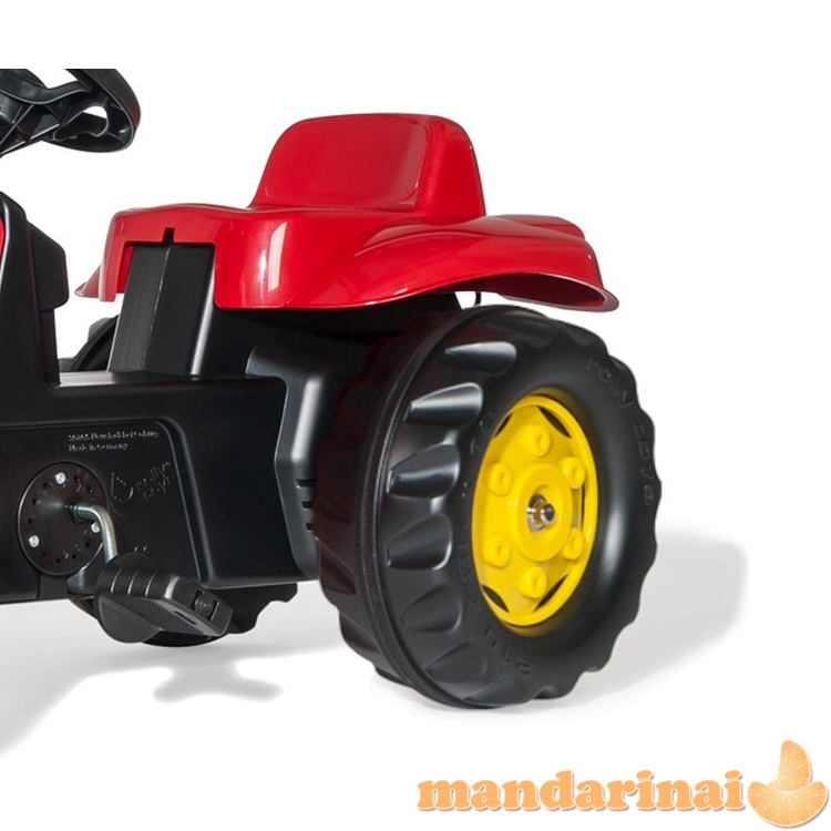 Rolly Toys 023127 Rolly Kid traktorius su kaušu ir raudona priekaba
