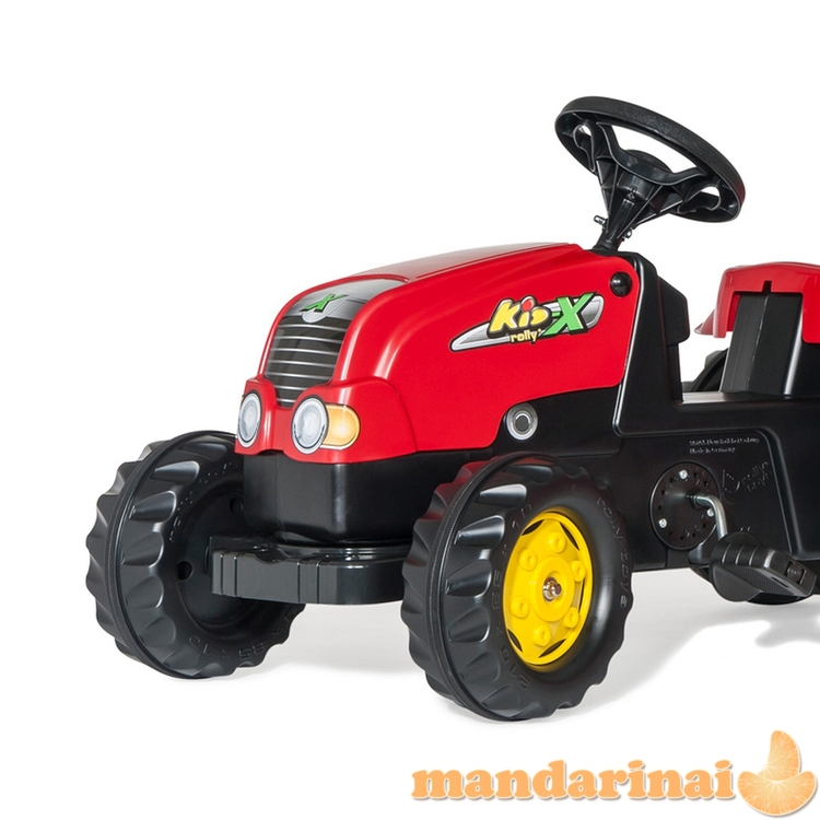 Rolly Toys 012121 Rolly Kid traktorius su priekaba Red