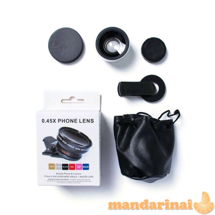 0.45X plataus formato objektyvas telefonui