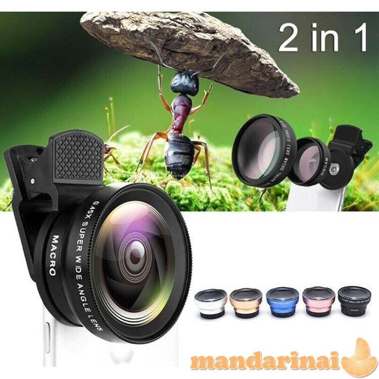 0.45X plataus formato objektyvas telefonui