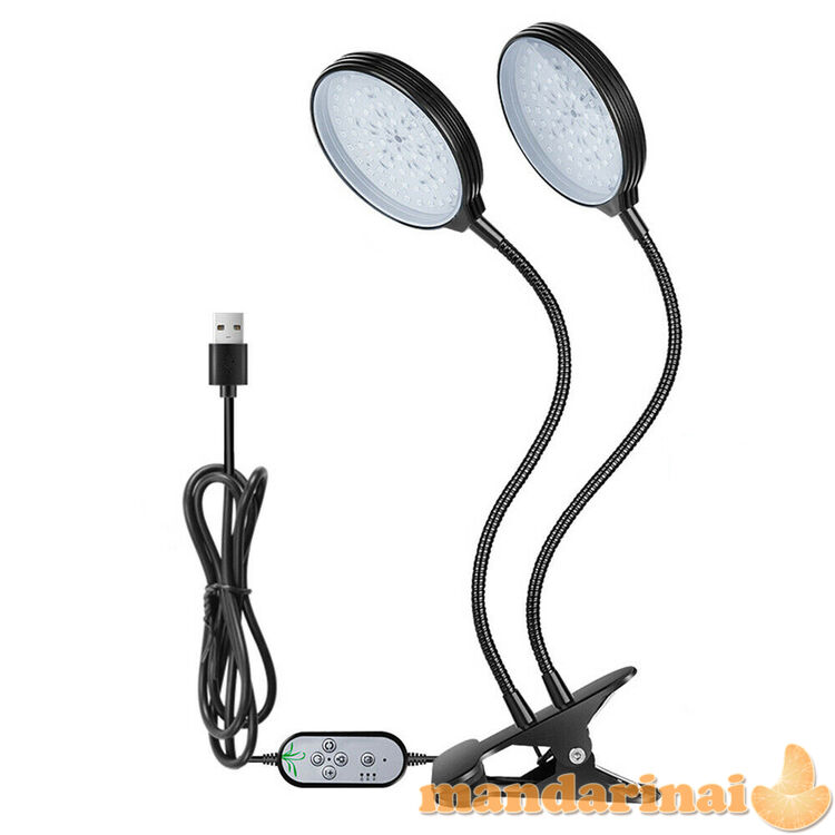 PROGRAMUOJAMA DVIGUBA PILNO SPEKTRO LEMPA AUGALAMS SU TVIRTINIMU