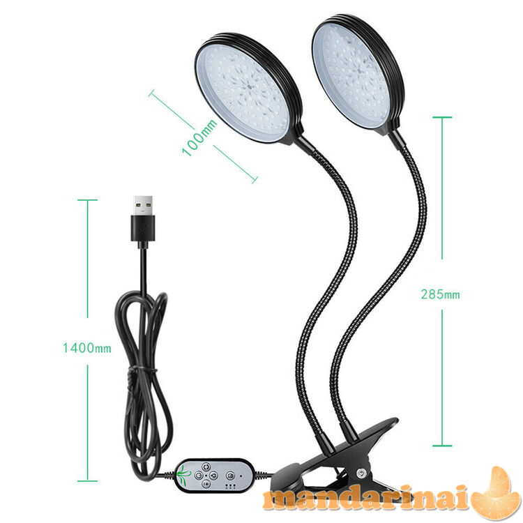 PROGRAMUOJAMA DVIGUBA PILNO SPEKTRO LEMPA AUGALAMS SU TVIRTINIMU