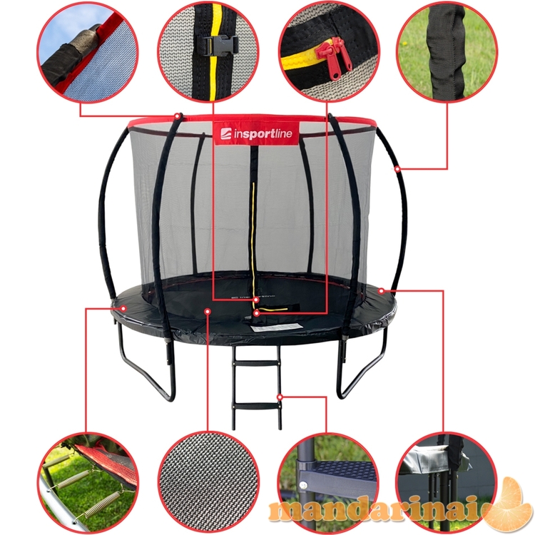 Trampoline Set inSPORTline Flea PRO 244 cm