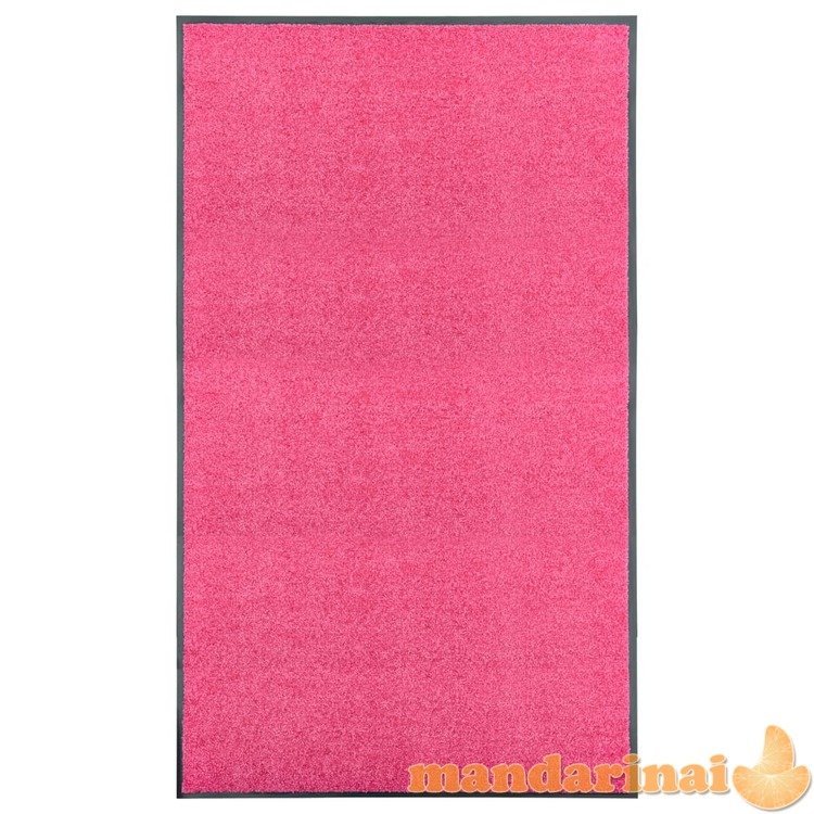 Durų kilimėlis, rožinės spalvos, 90x150cm, plaunamas