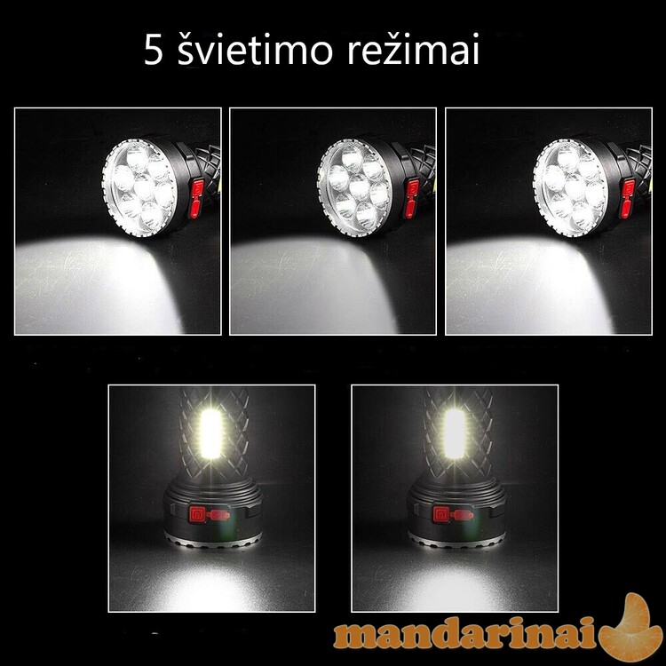 Pakraunamas 7 LED modulių prožektorius