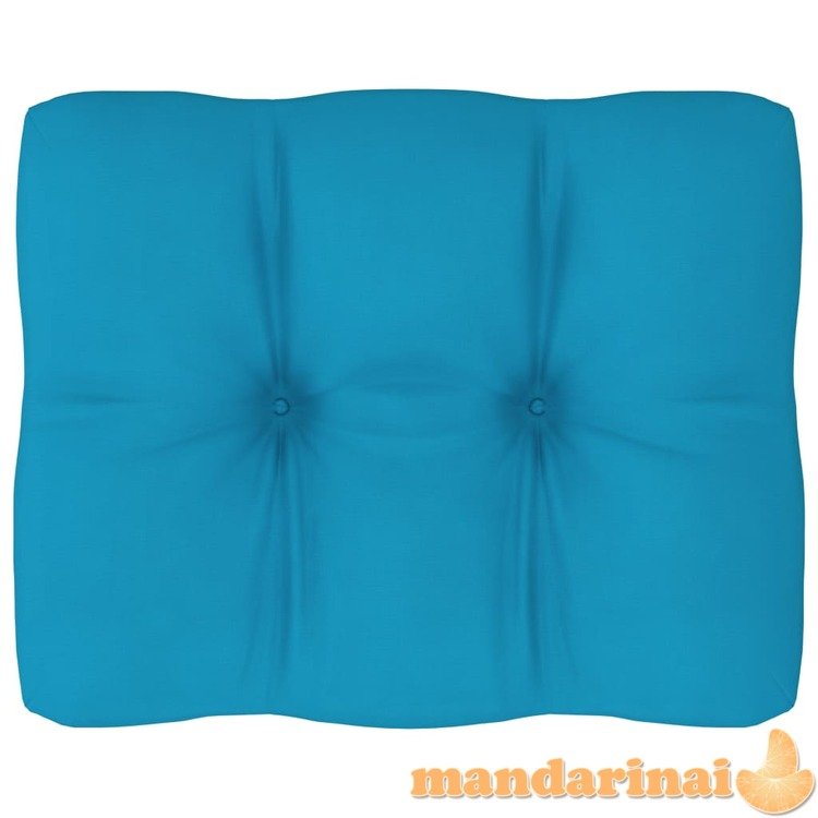 Pagalvė sofai iš palečių, mėlynos spalvos, 50x40x10cm