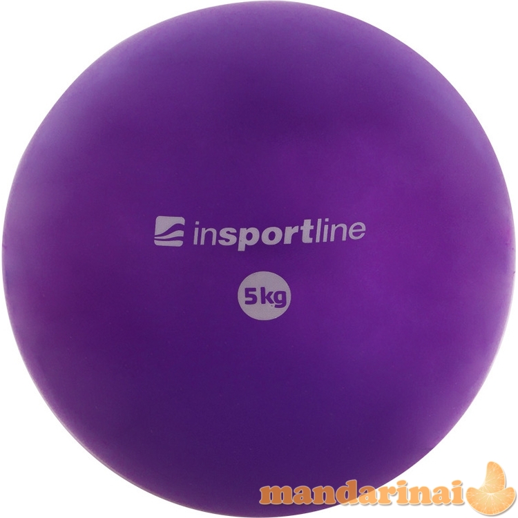 Minkštas jogos pasunkintas kamuoliukas inSPORTline 5kg