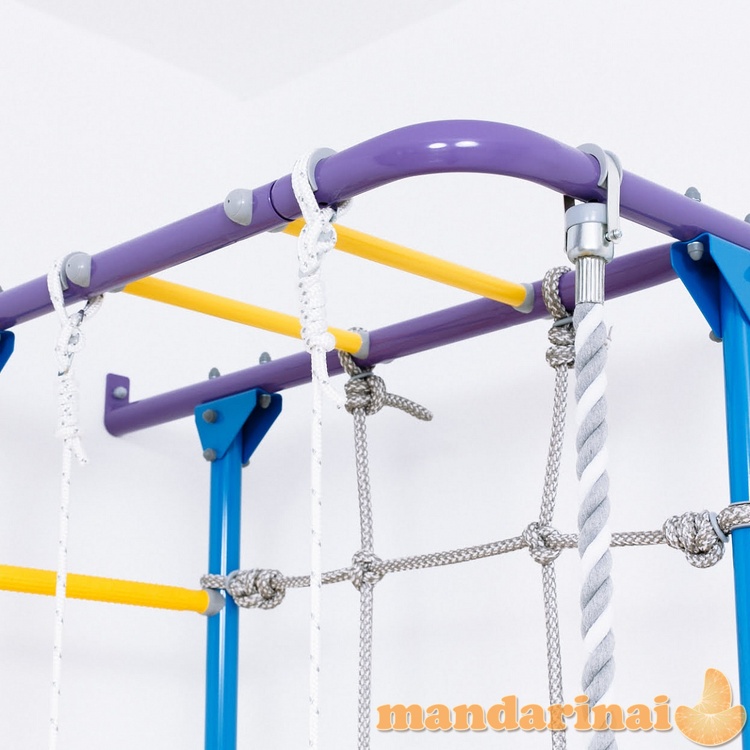 Sporto kompleksas (gimnastikos sienelė) SANRO S4 balta-geltona, 219,6x70,2x119cm