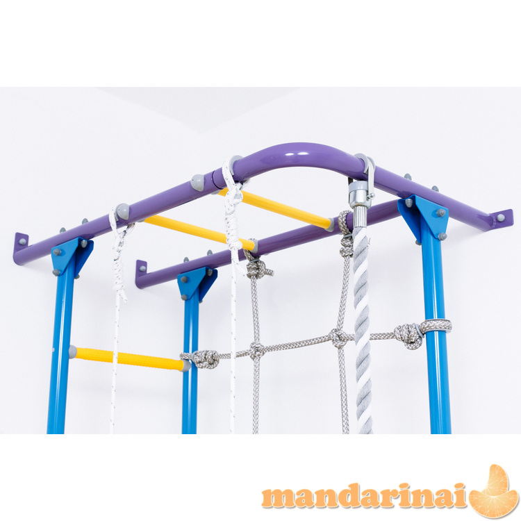 Sporto kompleksas (gimnastikos sienelė) SANRO S4 &scaron;viesiai violetinė-žydra, 219,6x70,2x119cm