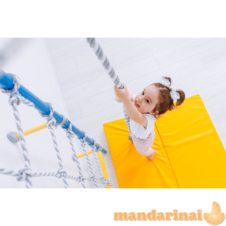 Sporto kompleksas (gimnastikos sienelė) SANRO S4 &scaron;viesiai violetinė-žydra, 219,6x70,2x119cm