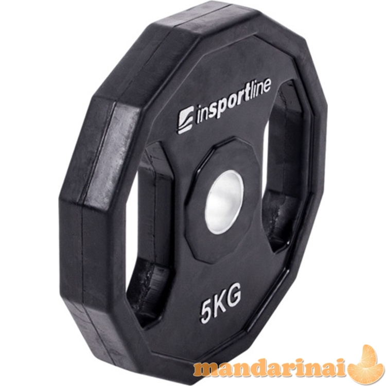 Guma padengtas svoris 30mm inSPORTline Ruberton 5kg