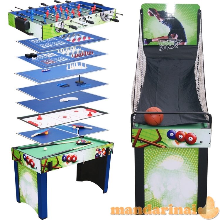 Daugelio žaidimų stalas 13-in-1 WORKER Supertable II