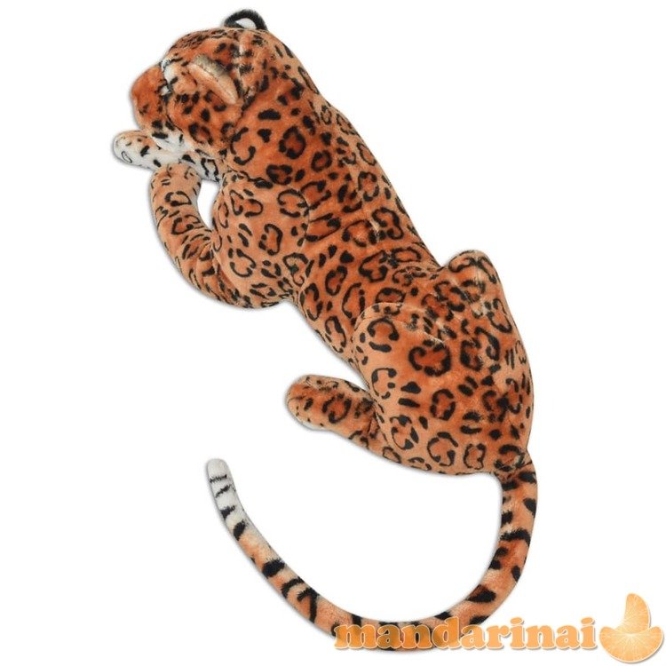 Žaislas leopardas, pliušinis, rudas, xxl