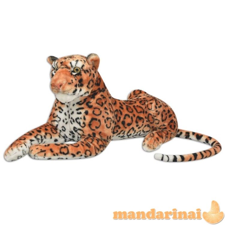 Žaislas leopardas, pliušinis, rudas, xxl