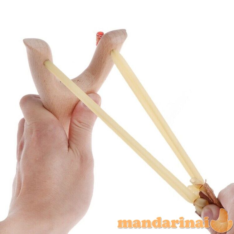 Tvirta medinė ragatkė su dvigubomis gumomis