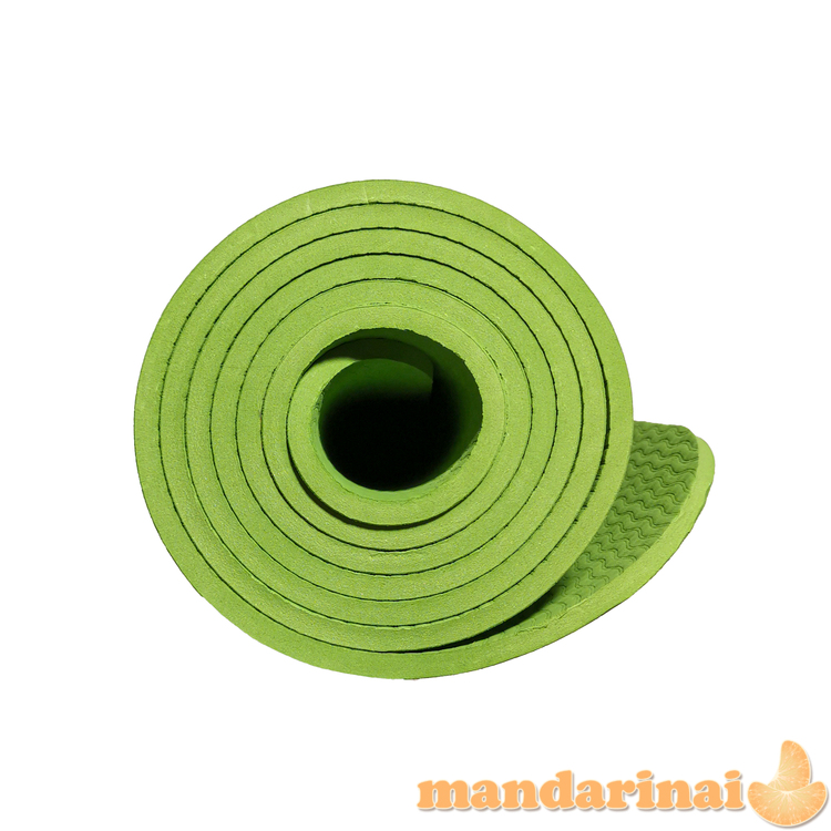 Gimnastikos/jogos kilimėlis TPE su raštu KP-188 Žalias
