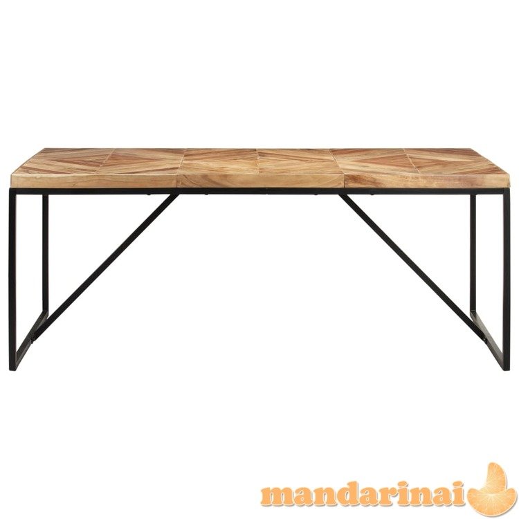 Valgomojo stalas, 180x90x76cm, akacija ir mango mediena