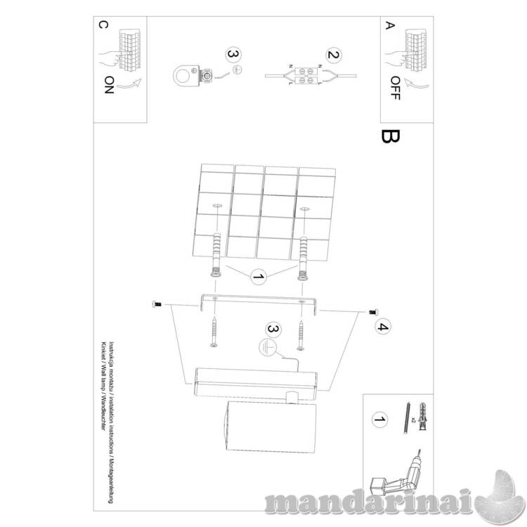 Sieninė lemputė utti balta 4