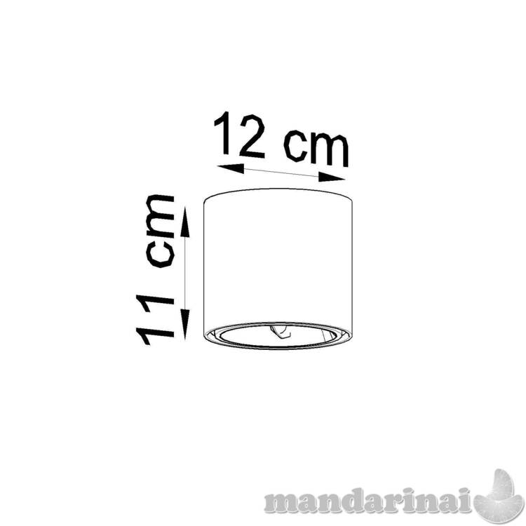 „Tiube“ Lubinis šviestuvas juoda