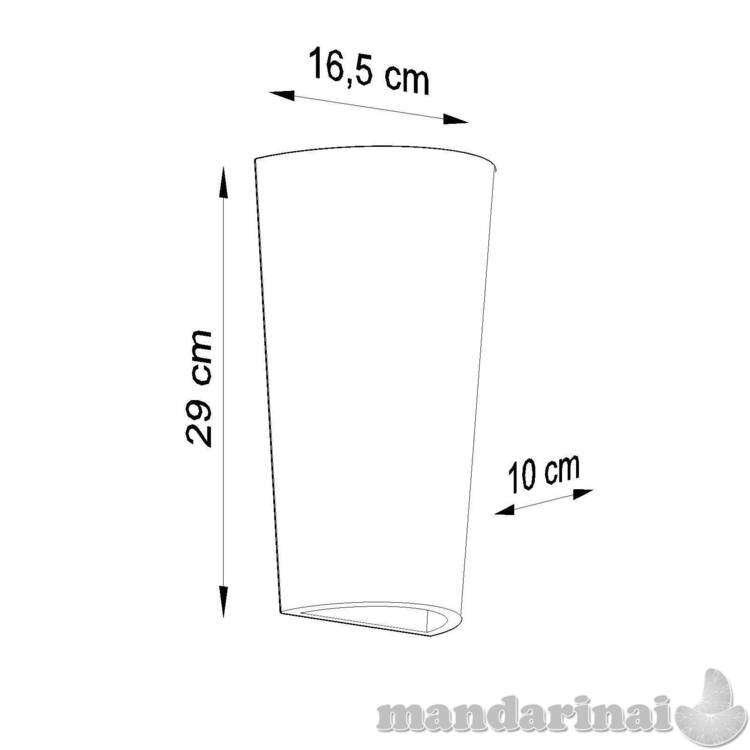 Sieninis šviestuvas keramika lana