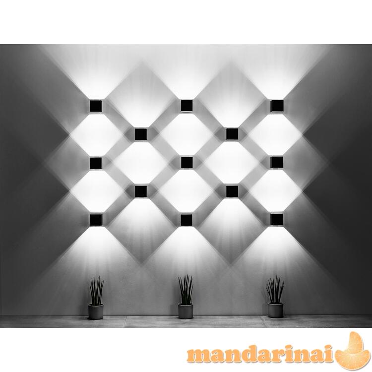 Sieninis šviestuvas QUAD1 baltas 3