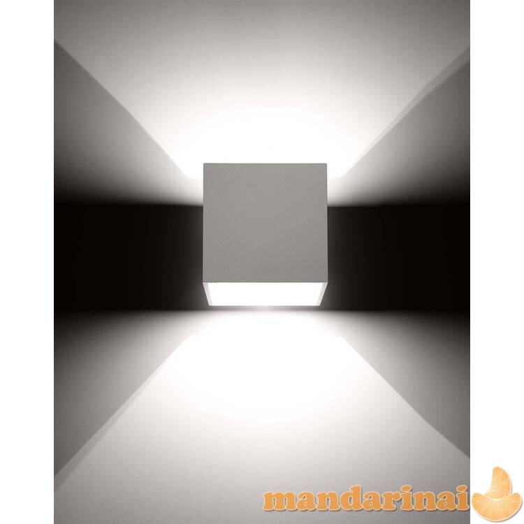 Sieninis šviestuvas QUAD1 baltas