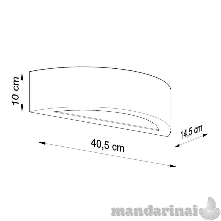 Sieninis šviestuvas keramika atena