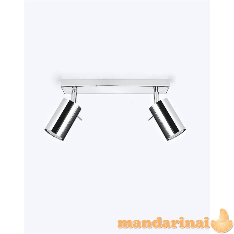 Lubinis šviestuvas žiedas 2 chromas