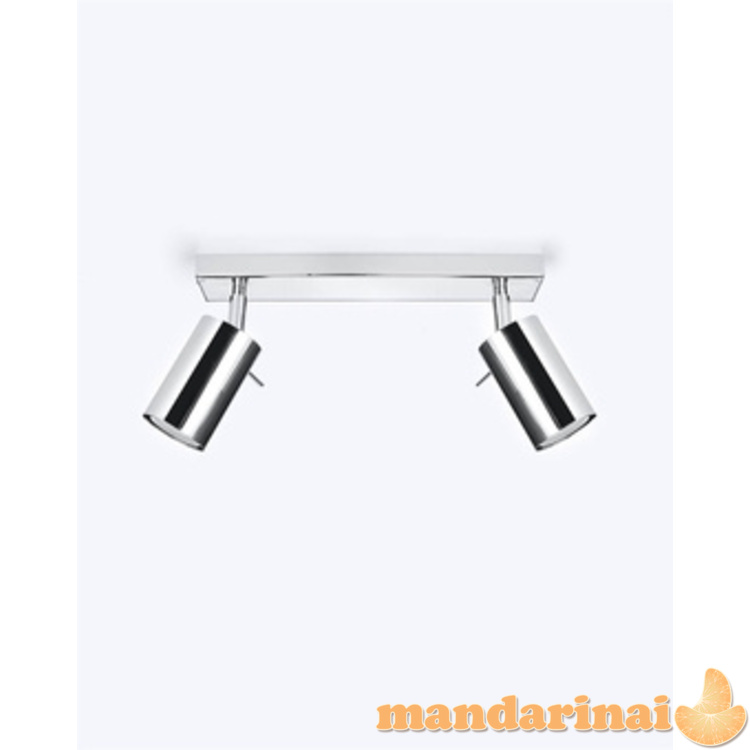 Lubinis šviestuvas žiedas 2 chromas