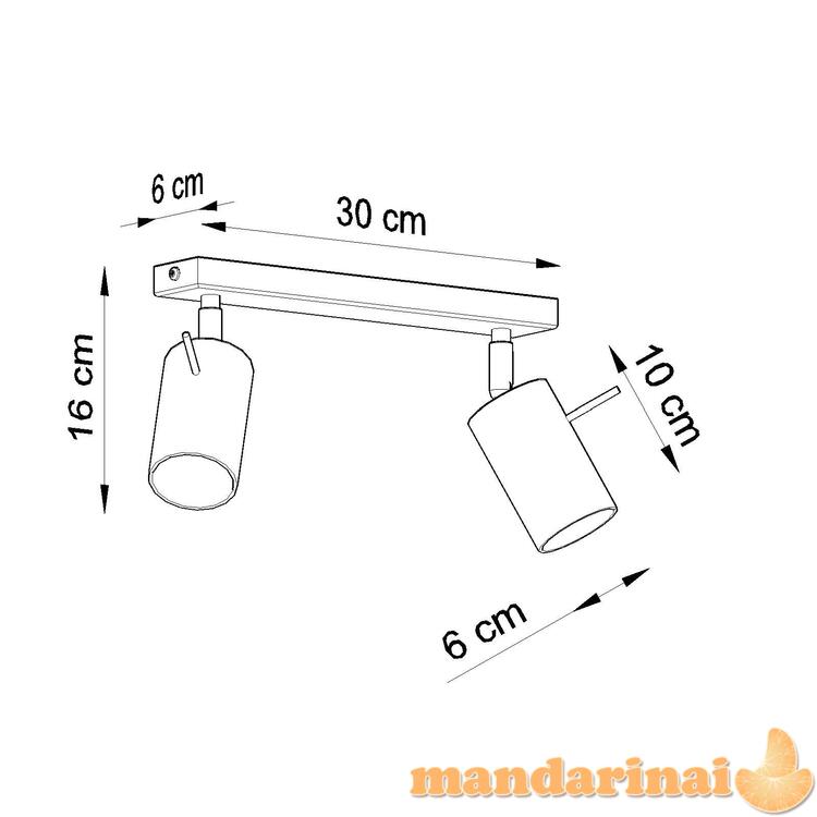 Lubinis šviestuvas žiedas 2 chromas