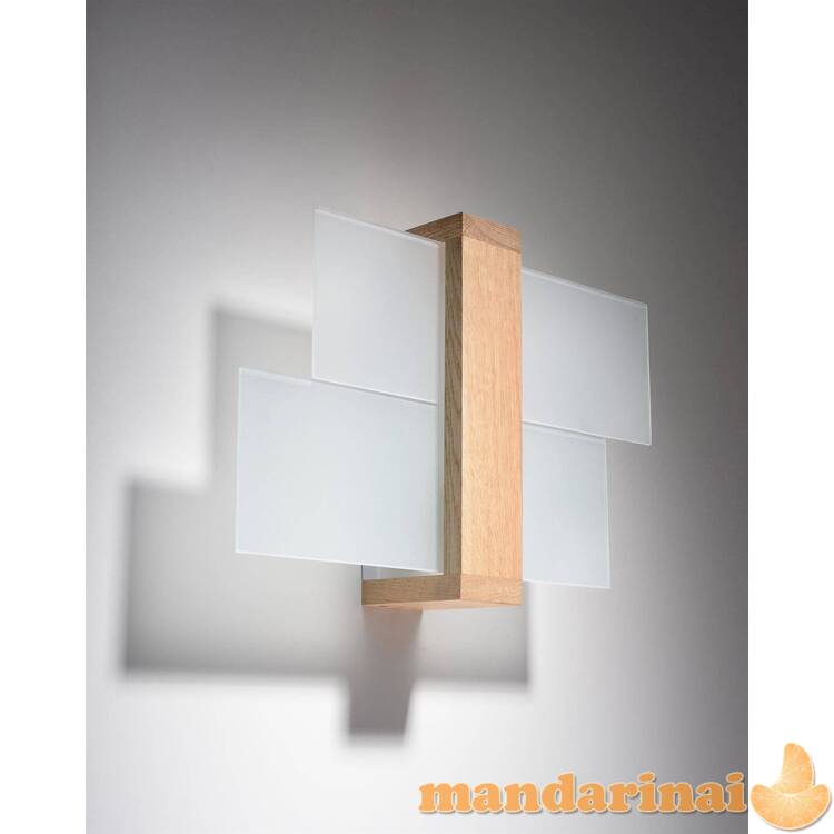 Sieninis šviestuvas Feniks 1 natūrali mediena 1