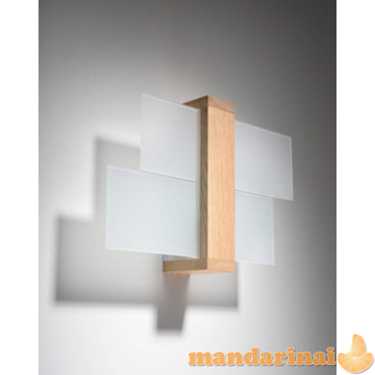 Sieninis šviestuvas Feniks 1 natūrali mediena 8