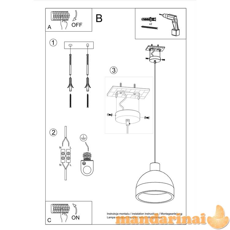 Pakabinama lemputė Damaso 3