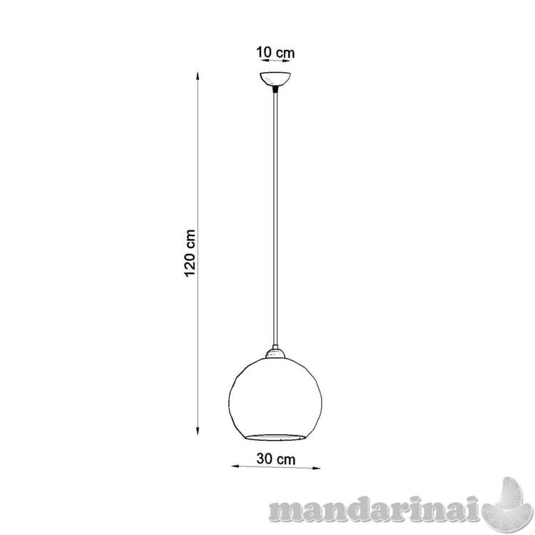 Pakabinama lempa rutulinis šampanas