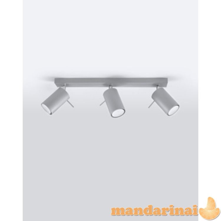 Lubinis šviestuvas žiedas 3 pilka 8