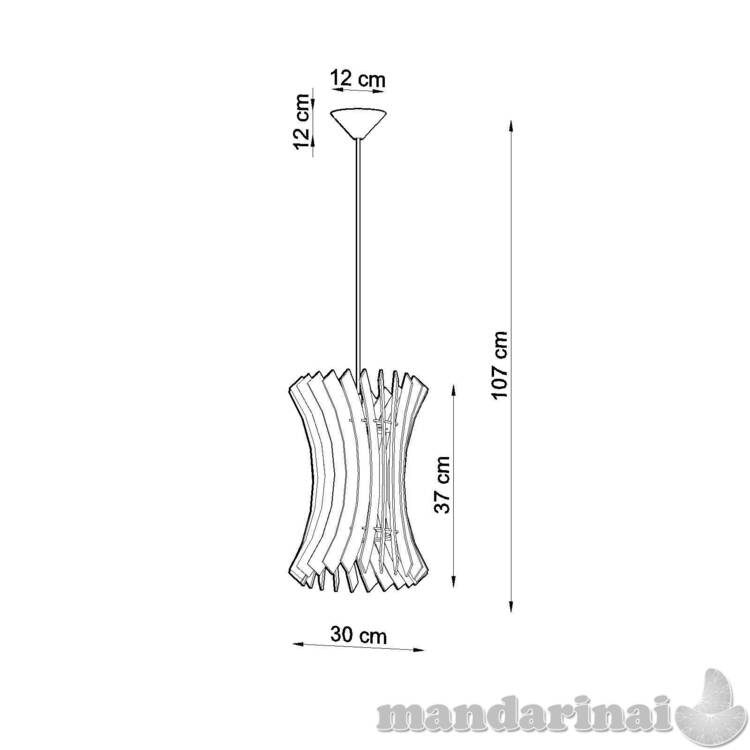 Pakabinama lempa „Oriana“ mediena