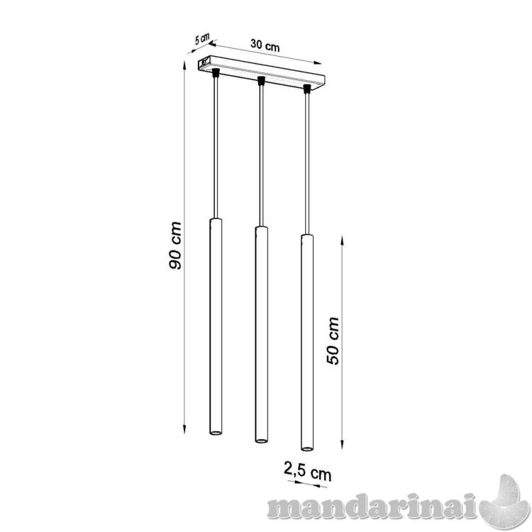Pakabinama lempa pastelo 3 balti