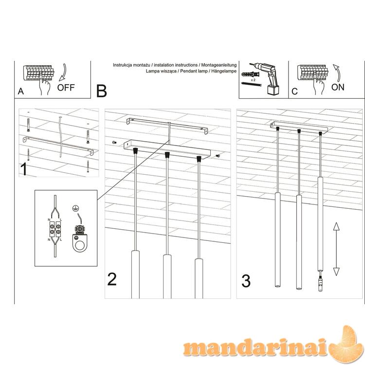 Pakabinama lempa pastelo 3 balti