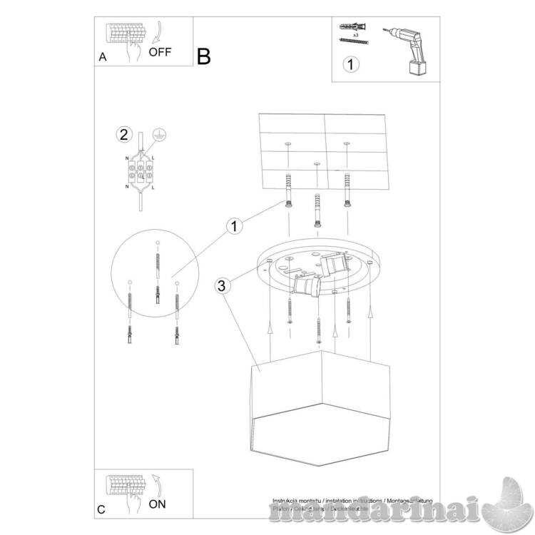 Plafund Sunde 11 baltas 6