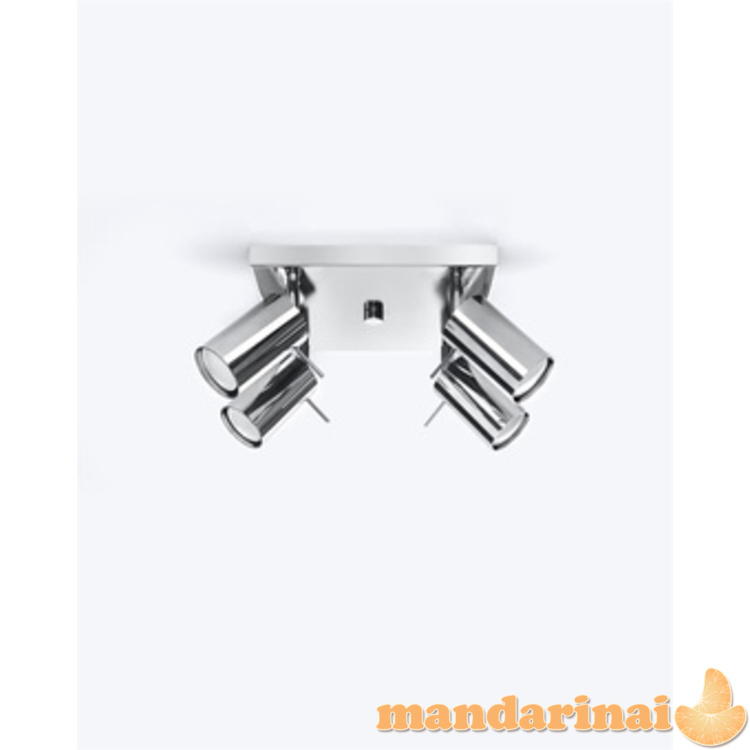 Lubinis šviestuvas žiedas 4 chromas 8