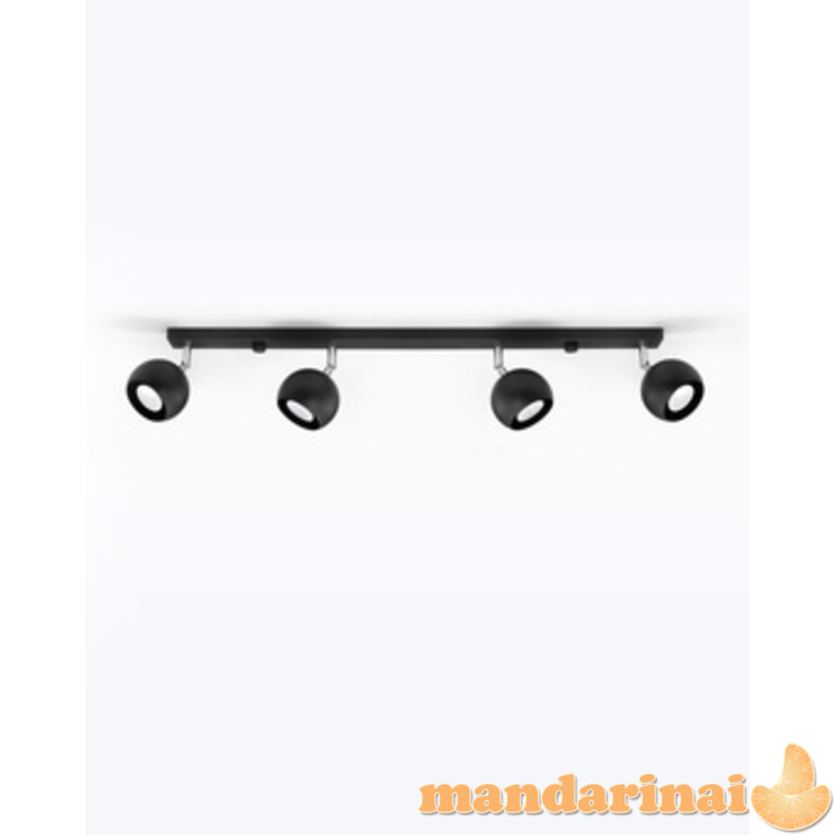 OCULARELubinis šviestuvas 4L juodas spalvos 8