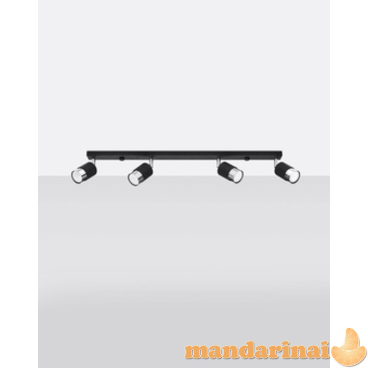 4 juodos/chromuotos Nero Lubinis šviestuvas 8